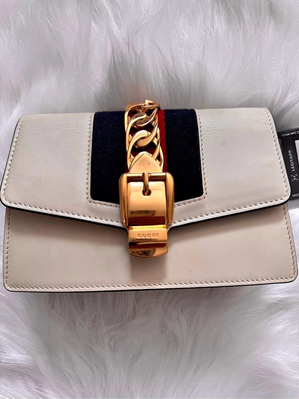 Gucci Sylvie Leather Super Mini Chain Bag